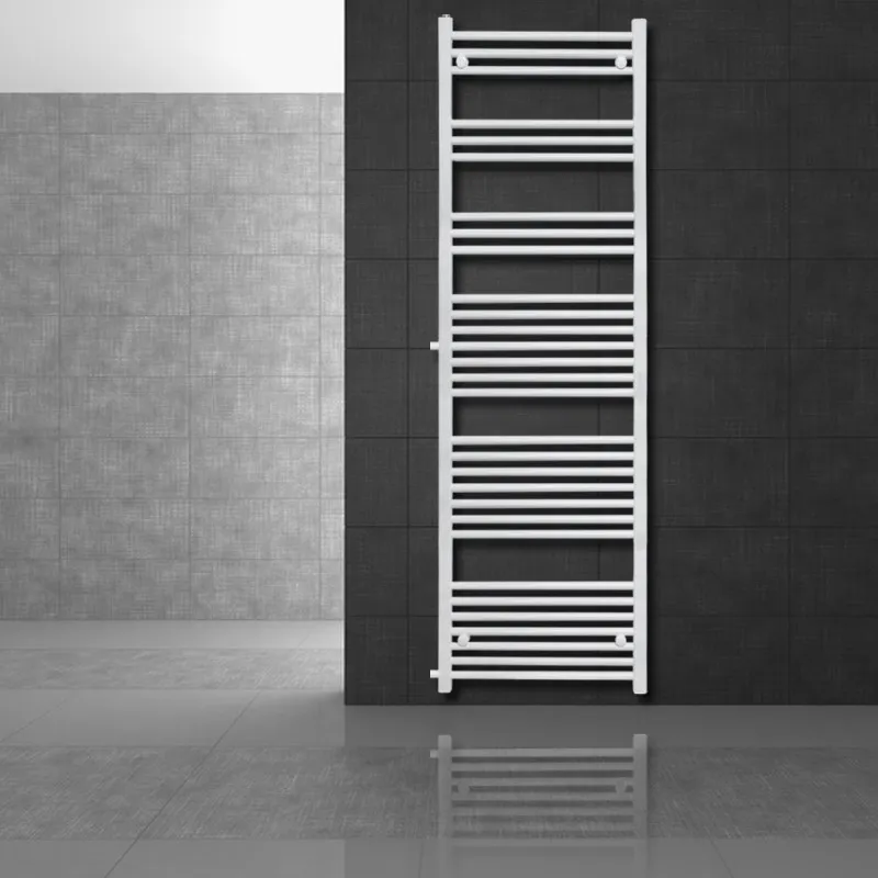 Badkamer radiator 500x1800 mm wit recht met zijaansluiting LuxeBath