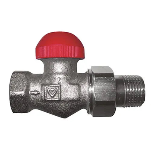 Herz TS-90-V thermostatische afsluiter recht  3/8"