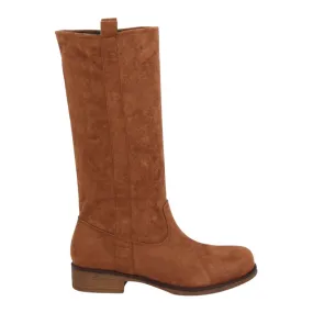 Laarzen met een recht camel ST-19P Camel bovenwerk bruin