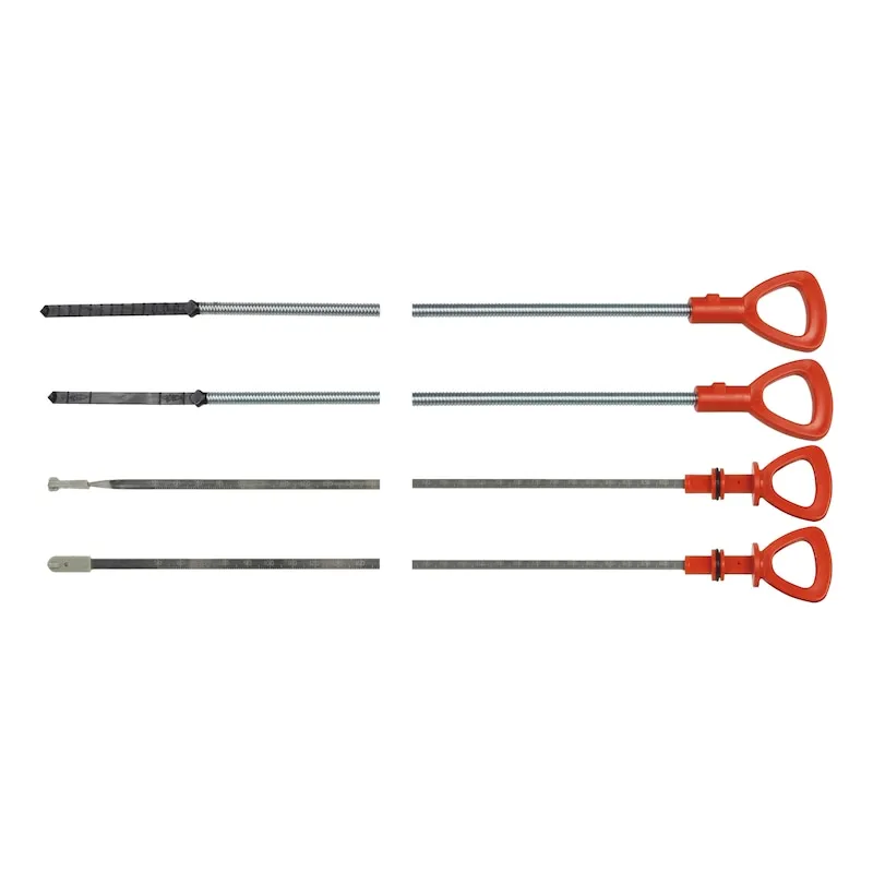 Oliepeilstok, assortiment 4-delig