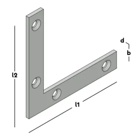 RAAMHOEK RECHT 60X60 ZM 10X2