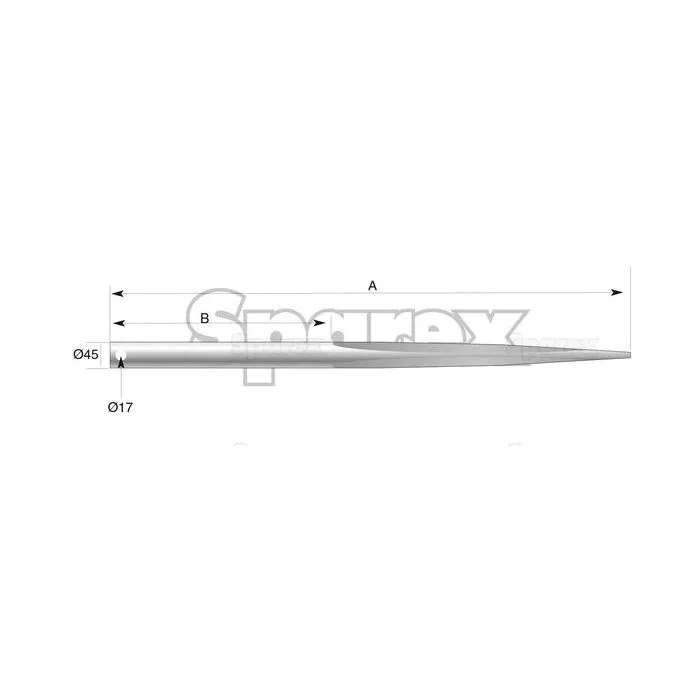 Tand - Recht 1250mm, (Ster)